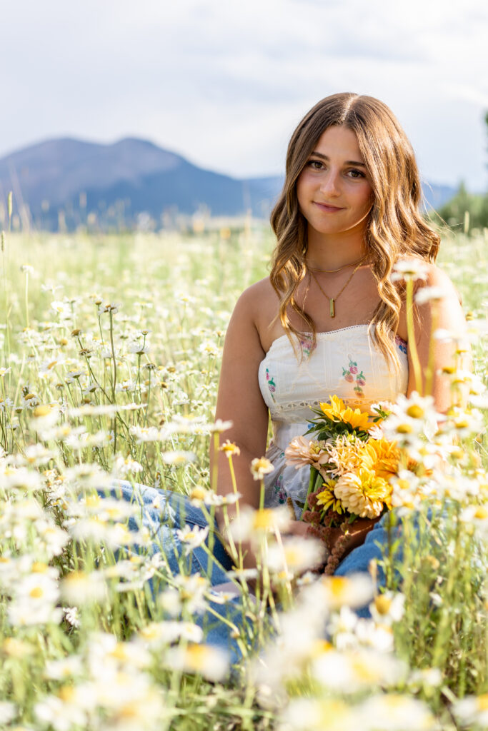Wildflowers & Flower Field Senior Portraits