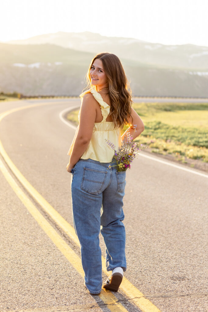 Wildflowers & Flower Field Senior Portraits