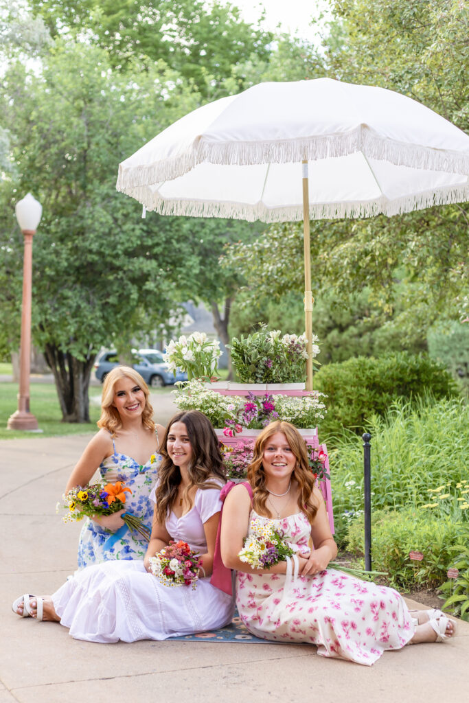 Flower Cart Portraits at the Moss Mansion
