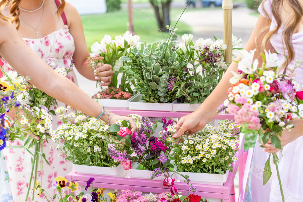 Flower Cart Portraits at the Moss Mansion