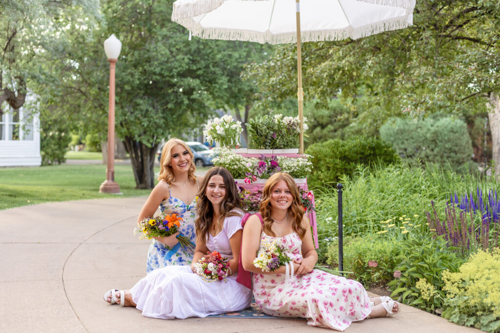 Flower Cart Portraits at the Moss Mansion