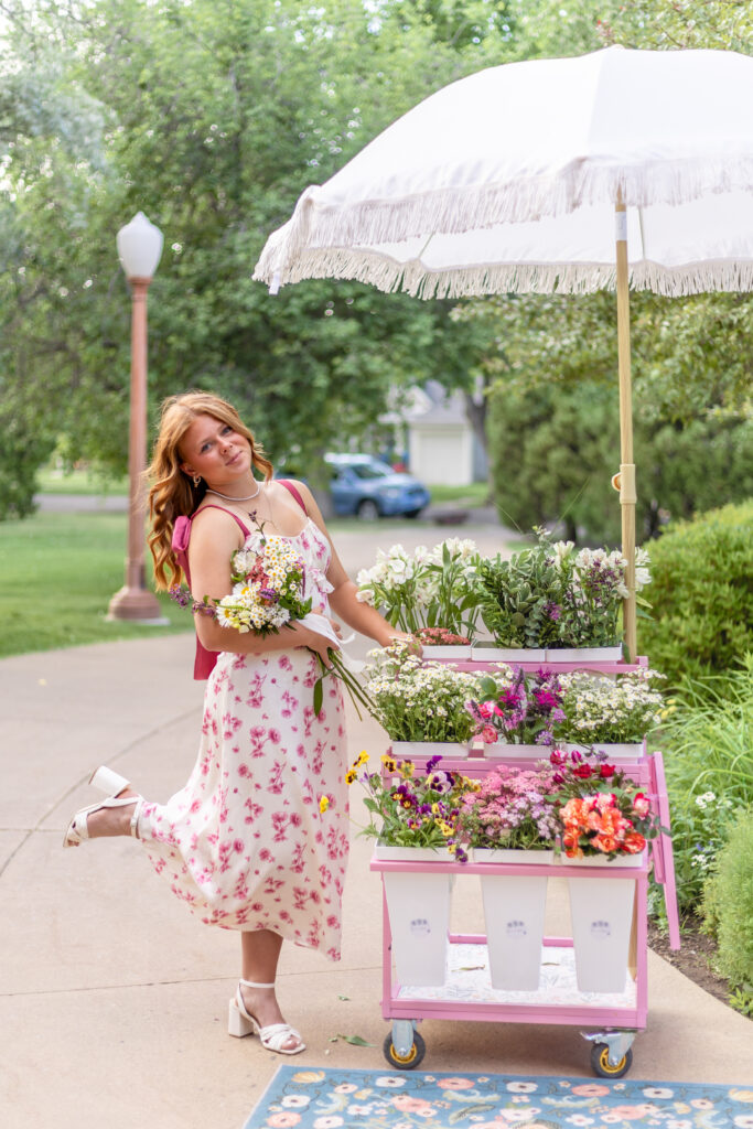 Flower Cart Portraits at the Moss Mansion