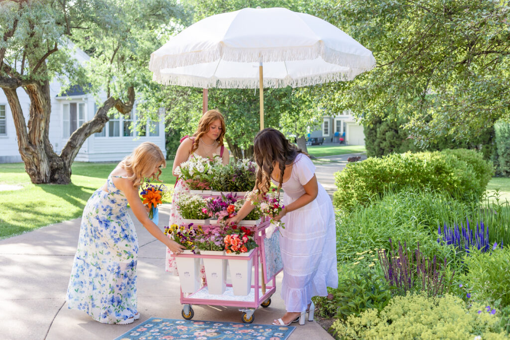 Flower Cart Portraits at the Moss Mansion