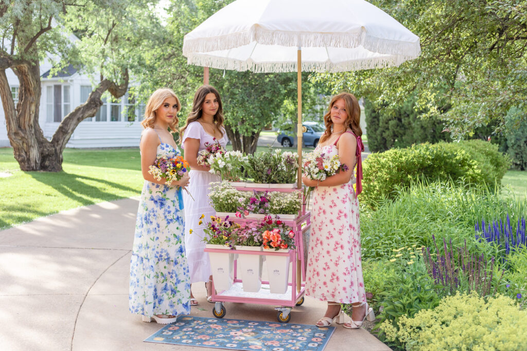 Flower Cart Portraits at the Moss Mansion