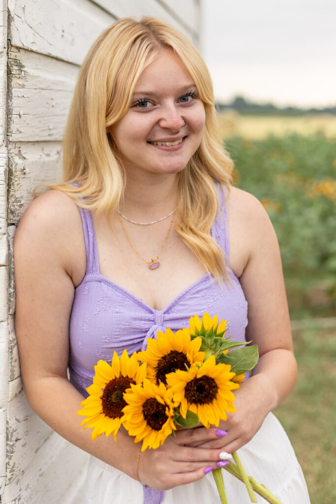 Downtown & Flower Field Senior Portraits